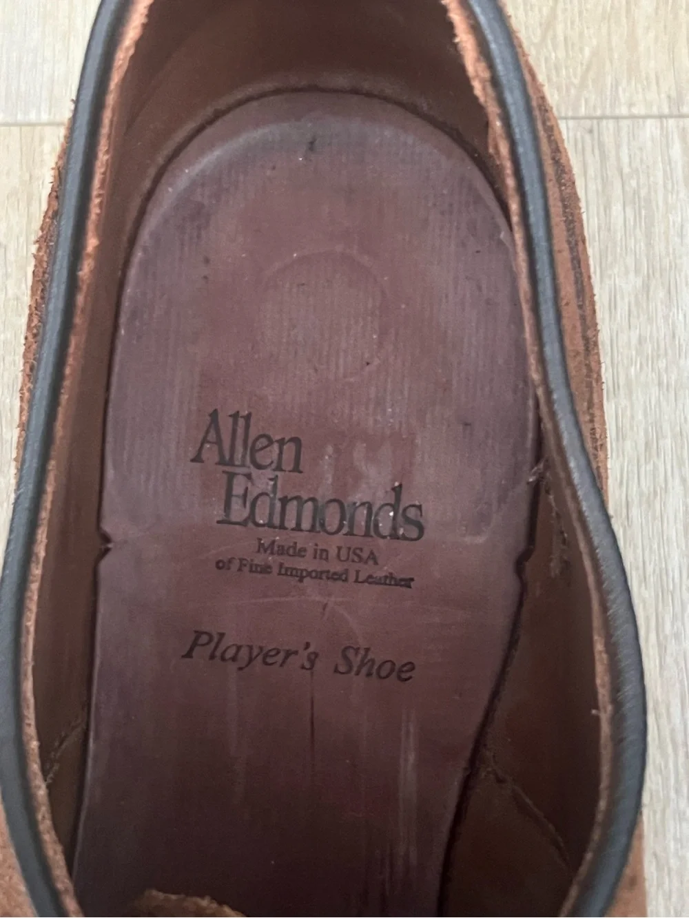 Allen Edmonds Chestnut Brown Suede Wingtip Derbys